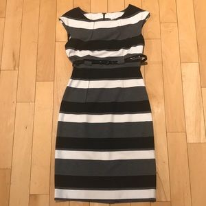 Striped Calvin Klein Work Dress Size 4